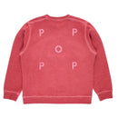 POP TRADING COMPANY POP STENCIL LOGO CREWNECK SWEAT EARTH RED【 ポップ ステンシル ロゴ クルーネック スエット アース レッド 】