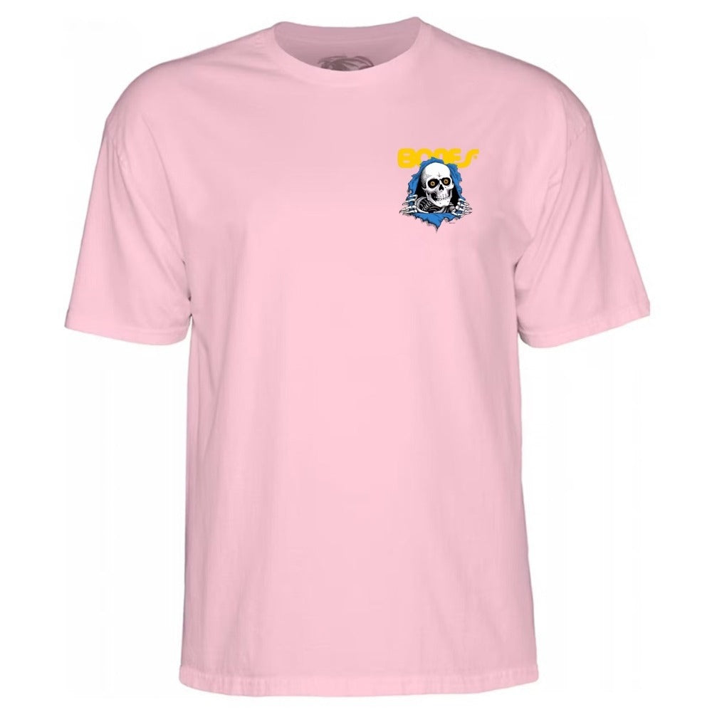 POWELL-PERALTA BONES RIPPER PINK YOUTH T-SHIRTS 【 子供用 パウエル