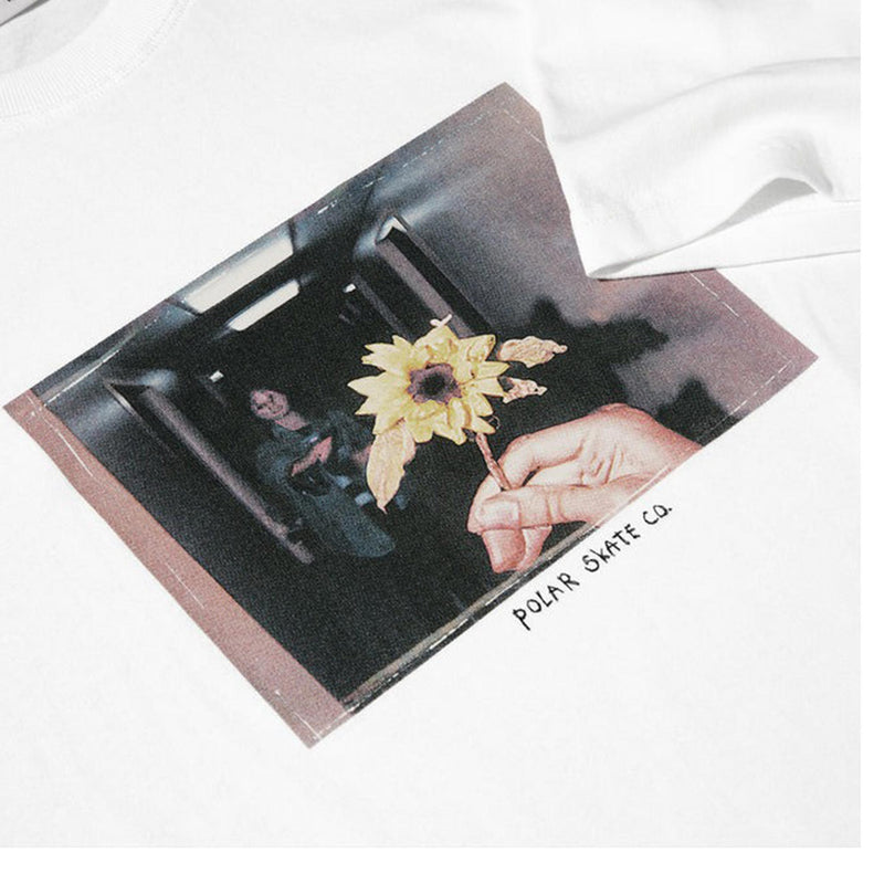 POLAR SKATE CO. FLOWER TEE WHITE【 ポーラー フラワー Tシャツ ホワイト】