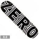 ZERO CLASSIC BOLD DECK 8.0 BLACK【 ゼロ クラシック ボールド デッキ ブラック 】
