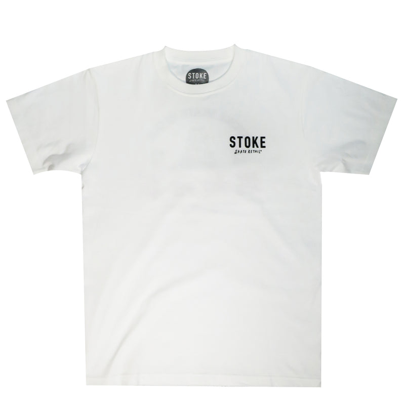 STOKE SIGNBOARD TEE WHITE 【 ストーク サインボード Tシャツ ホワイト 】