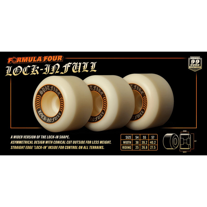 SPITFIRE FORMULA FOUR LOCK-INS FULL 99A 54mm 【 スピットファイヤー F4 ロックイン フル 99a 54mm 】