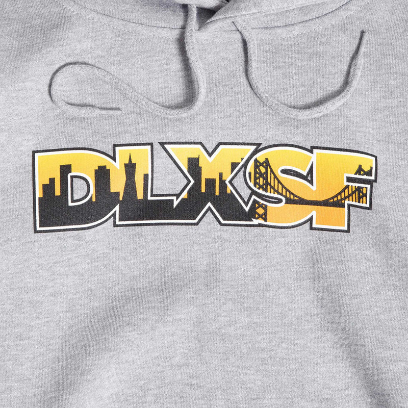 DLXSF SKYLINE HOODIE GREY 【 デラックス スカイライン フーディー グレー 】