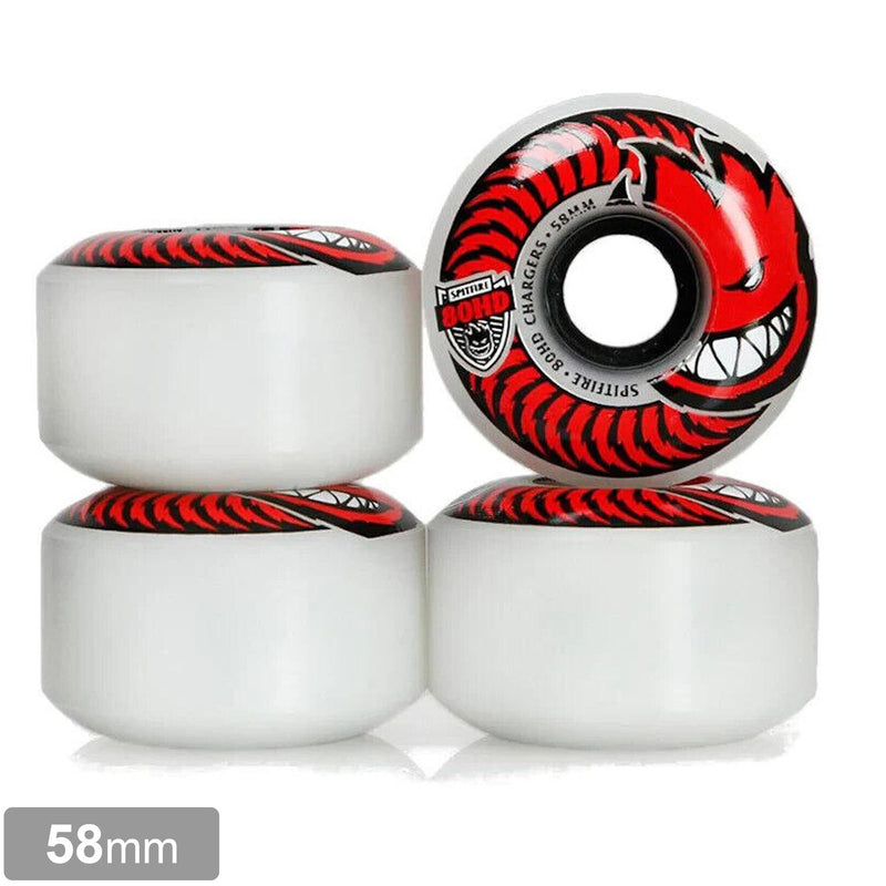 SPITFIRE CHARGERS CLASSIC CLEAR RED 80HD 58mm 【 スピットファイヤー チャージャーズ クラシック クリア レッド ウィール 】