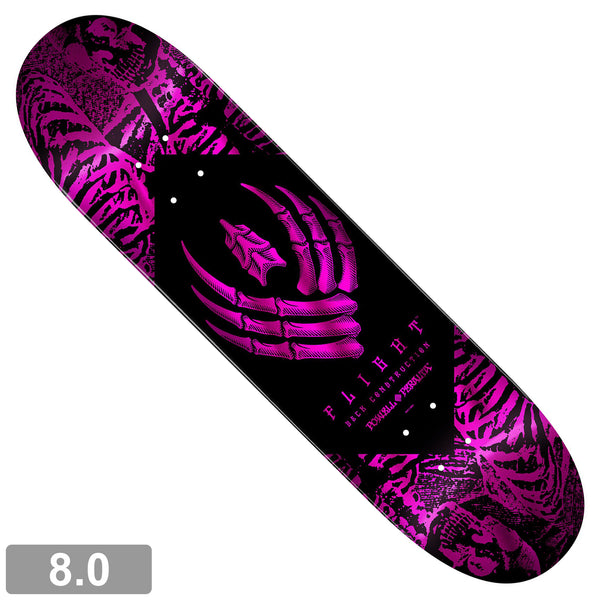 POWELL-PERALTA SKELETON FLIGHT DECK 8.0 FOIL PINK 【 パウエル