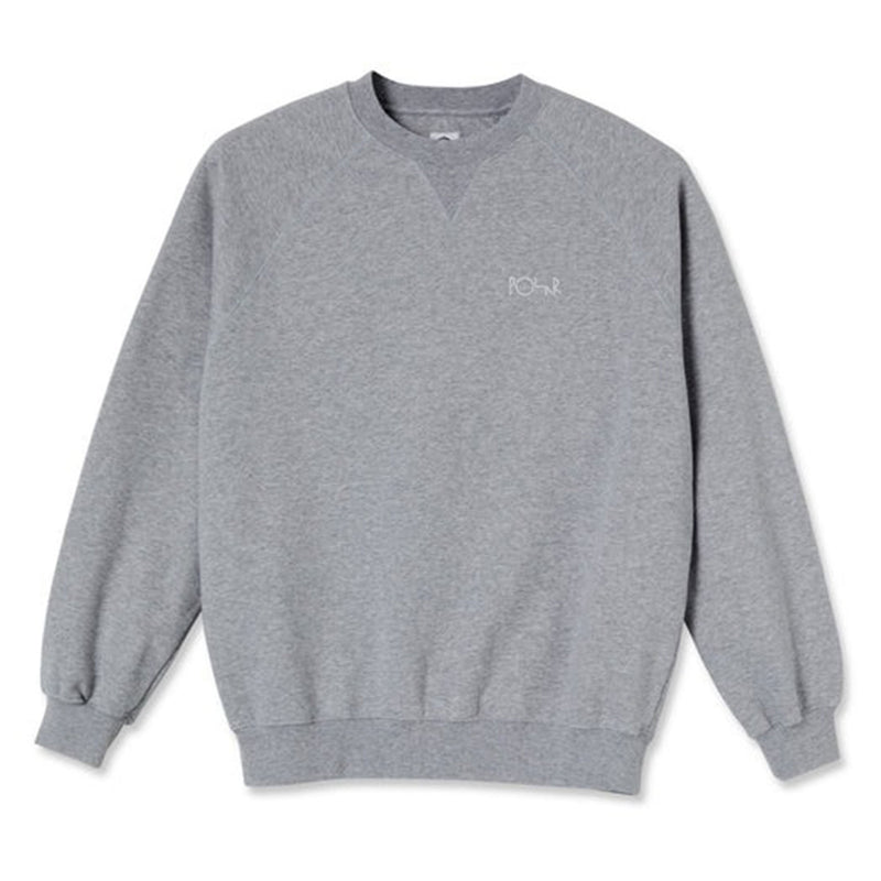 POLAR SKATE CO. DEFAULT CREWNECK HEATHER GREY 【 ポーラー スケート デフォルト クルーネック ヘザー グレー】