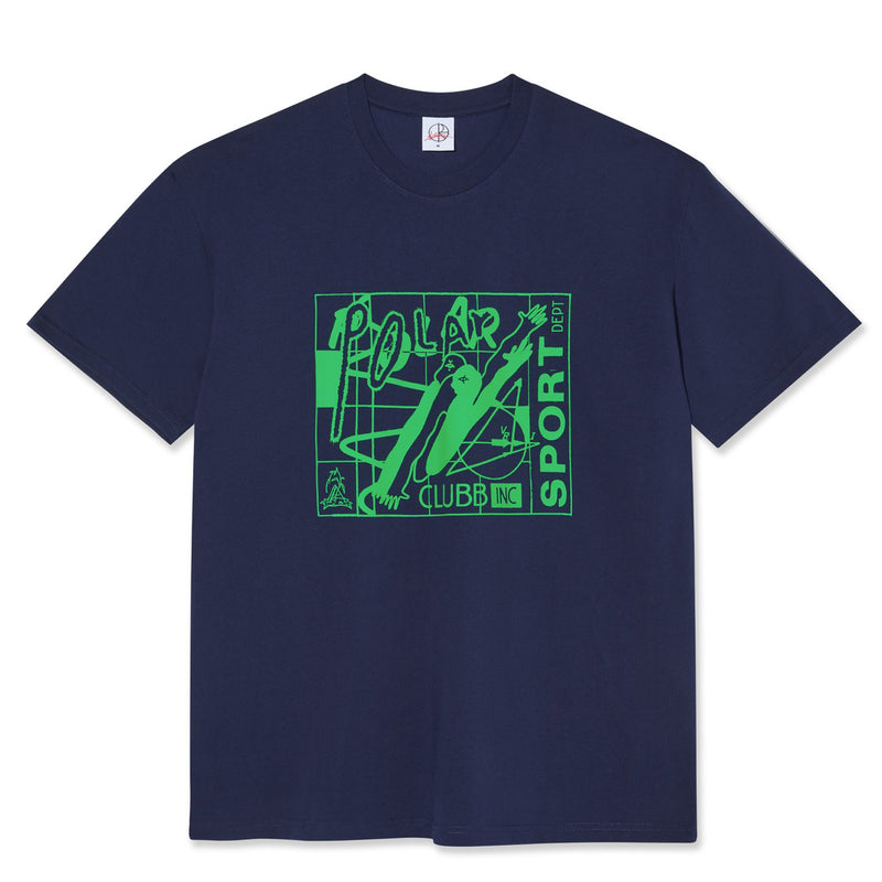 POLAR SKATE CO. CLUBB INC TEE DARK BLUE 【 ポーラー クラブ インク Tシャツ ダーク ブルー 】