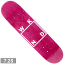 WKND MINI WHITE LOGO DECK 7.25 PINK【 ウィークエンド ミニ ホワイト ロゴ デッキ ピンク 】