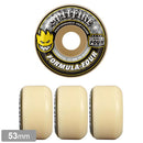 SPITFIRE FORMULA FOUR CONICAL YELLOW PRINT 99A 53mm 【 スピットファイヤー F4 コニカル イエロー プリント ウィール 】