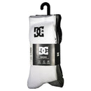 DC SHOES DC CREW 3PK SOCKS BLACK / WHITE / GREY【  ディーシー シューズ  ディーシー クルー 3pk ソックス 】