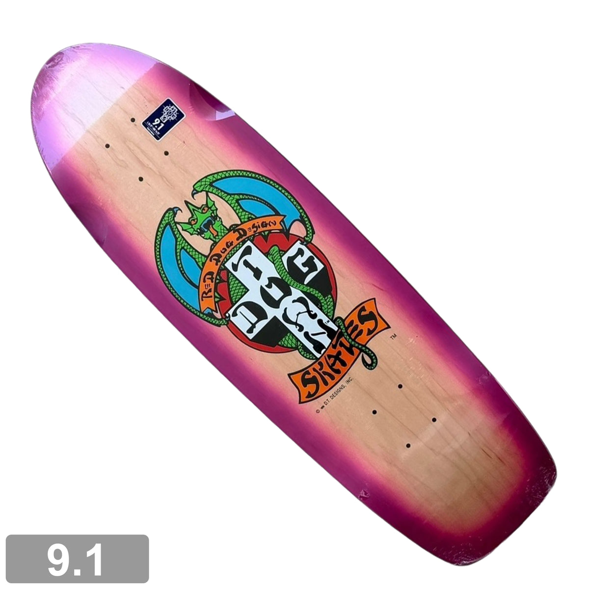 DOGTOWN RED DOG OG 70's CLASSIC DECK 9.1【 ドッグタウン レッド