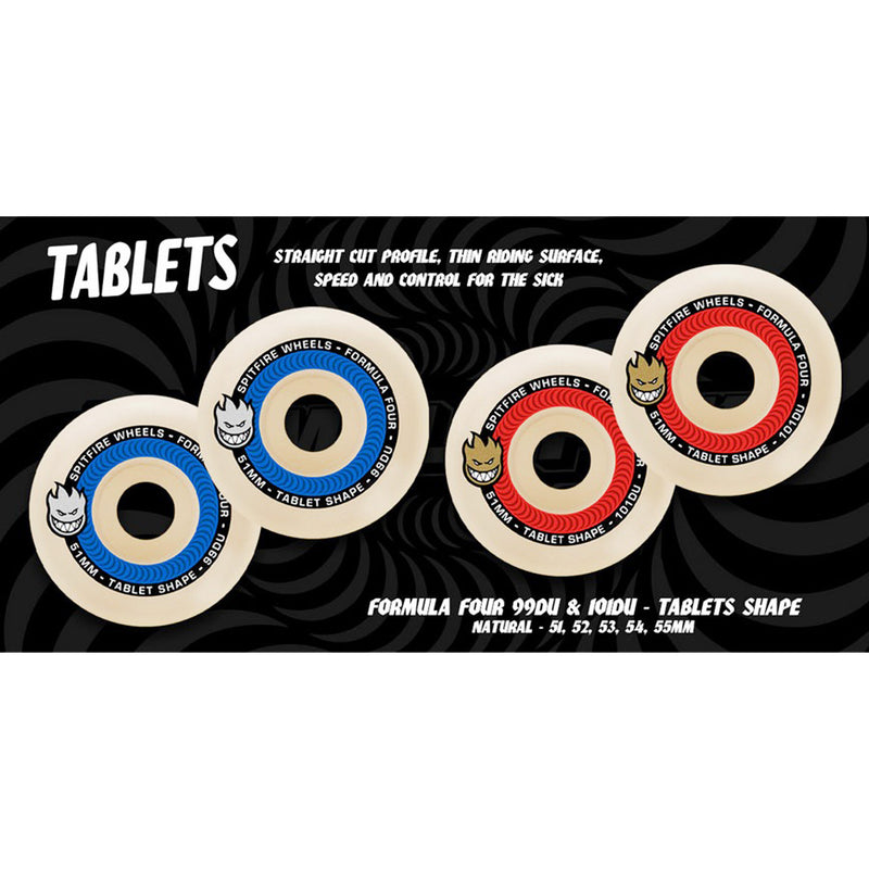 SPITFIRE FORMULA FOUR TABLET 99A 53mm 【 スピットファイヤー F4 タブレット ウィール 】