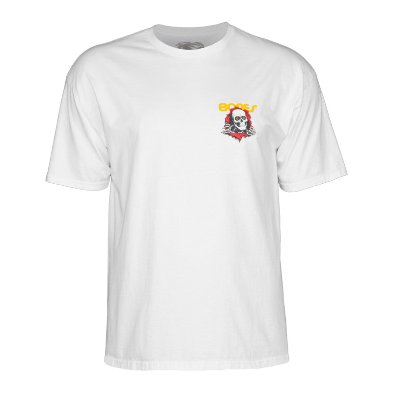 POWELL-PERALTA BONES RIPPER WHITE T-SHIRTS 【 パウエル ペラルタ ボーンズ リッパー ホワイト Tシャツ 】