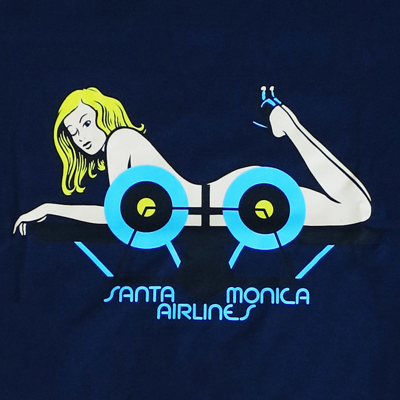 SMA GIRL T-SHIRTS NAVY【 サンタモニカ エアライン ガール Tシャツ ネイビー 】