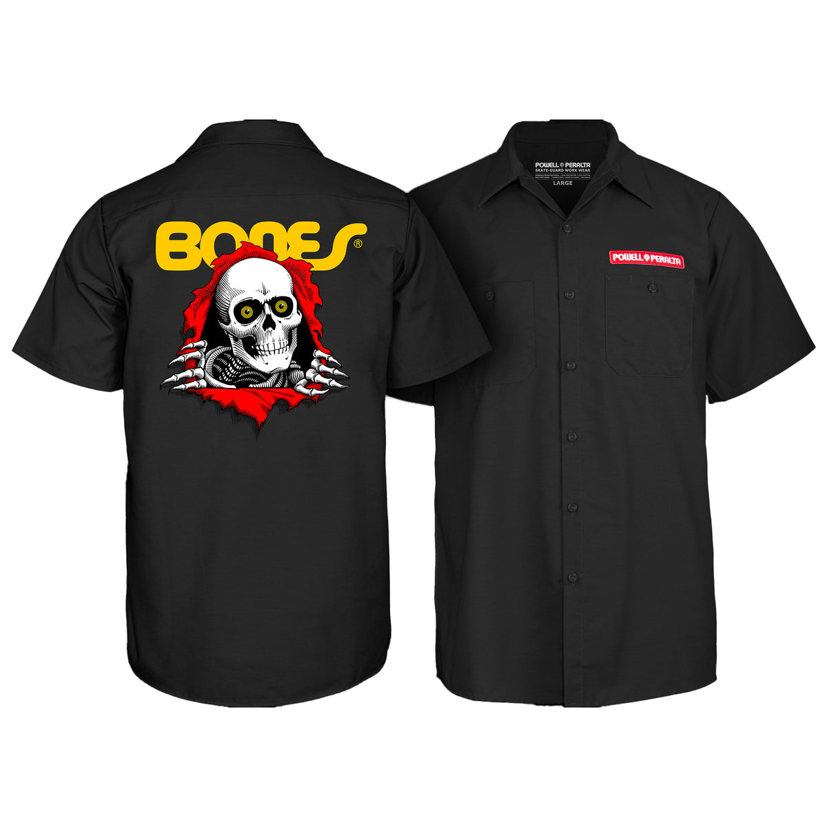 POWELL-PERALTA WORK SHIRT RIPPER BLACK 【 パウエル ペラルタ ワーク