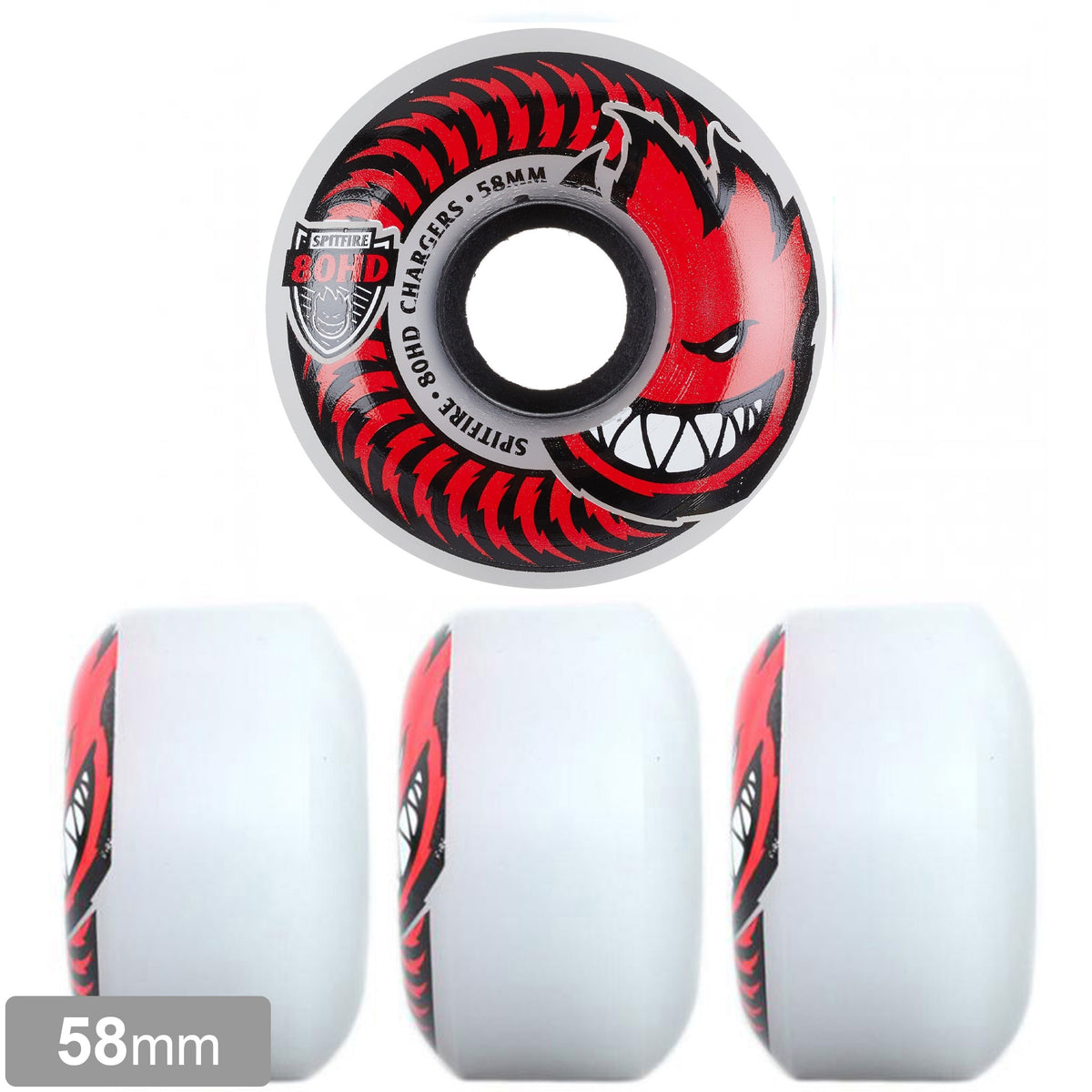 SPITFIRE CHARGERS CLASSIC CLEAR RED 80HD 58mm 【 スピット