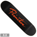 PRIMITIVE NUEVO SCRIPT DECK BLACK / ORANGE 8.0【 プリミティブ ヌエヴォ スクリプト ブラック オレンジ デッキ 】