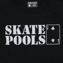 LOWCARD SKATE POOLS T-SHIRTS BLACK 【 ローカード スケート プールズ Tシャツ ブラック 】