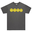LIMOSINE GLITTE SMILE TEE CHARCOAL 【 リモジン グリッター スマイル Tシャツ チャコール 】