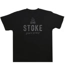 STOKE BONFIRE CREW TEE GUN METAL x BLACK 【 ストーク ボン ファイヤー クルー Tシャツ ガンメタル ブラック 】