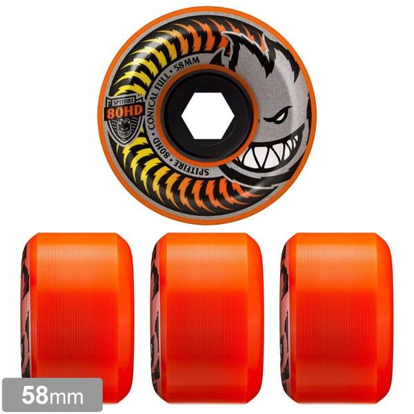 SPITFIRE CHARGERS CONICAL FULL FADED ORANGE 80HD 58mm 【 スピットファイア チャージャーズ コニカル フル フェイデッド オレンジ ウィール 】