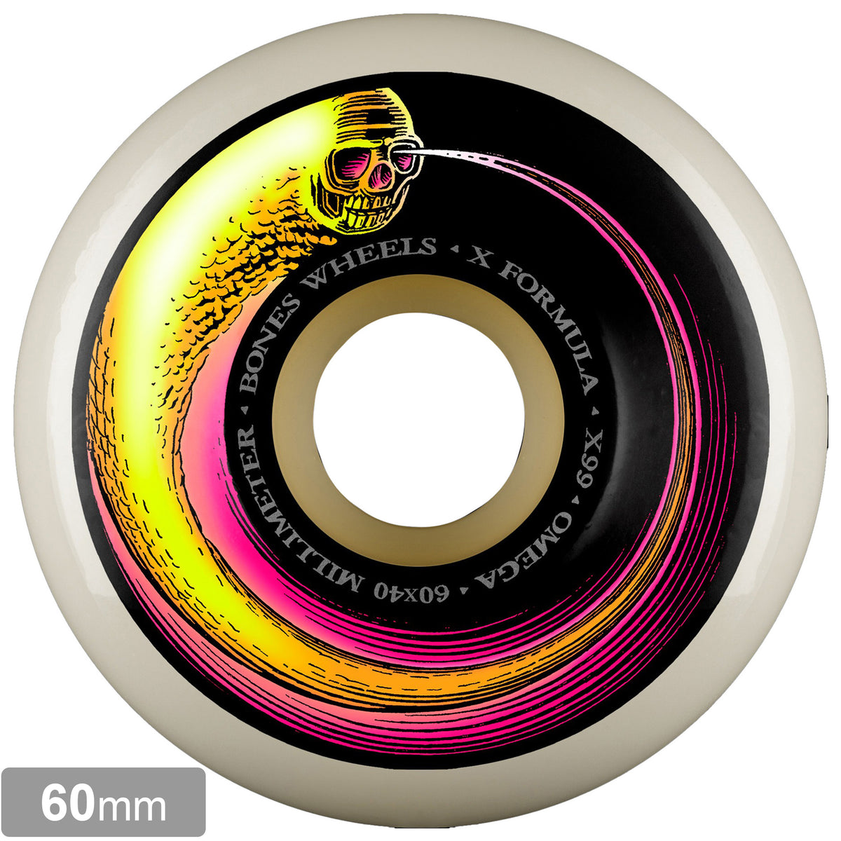 stibcky bones 黄色 BONES X-FORMULA OMEGA 60mm 99A【 ボーンズ X フォーミュラ