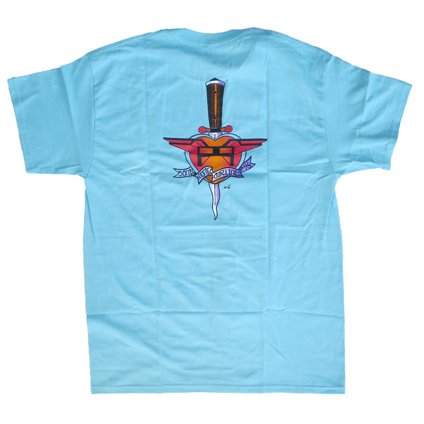 SMA HEART ATTACK T-SHIRTS BLUE 【 サンタモニカ エアライン ハート アタック Tシャツ ブルー 】