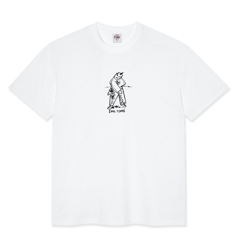 POLAR SKATE CO. EVOL TIMES TEE WHITE【 ポーラー エボル タイムズ  Tシャツ ホワイト 】