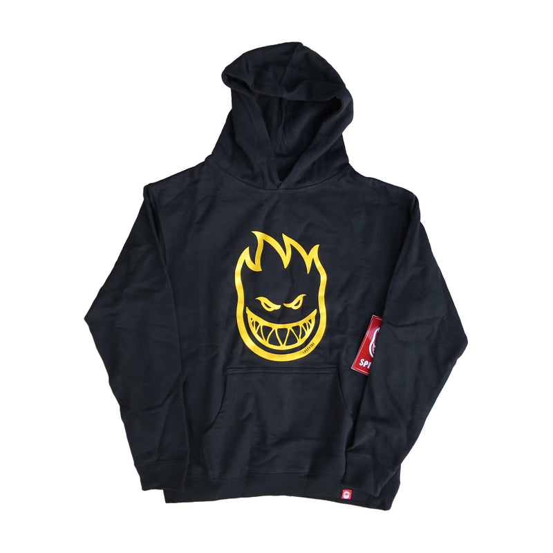 SPITFIRE KIDS BIGHEAD BLACK / GOLD HOODIE 【 スピットファイア キッズ ビッグヘッド ブラック / ゴールド フーディー 】