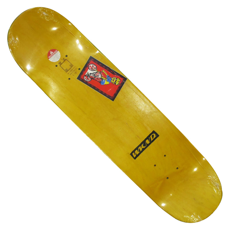WKND BORDER LOGO DECK 8.125 YELLOW【 ウィークエンド ボーダー ロゴ デッキ イエロー 】