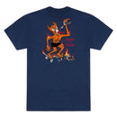 THRASHER BURN IT DOWN NAVY BLUE T-SHIRTS 【 スラッシャー バーン イット ダウン ネイビー ブルー Tシャツ 】