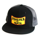SUICIDAL SKATES POSSESSED TO SKATE PATCH MESH HAT  BLACK / CHARCOAL【 スイサイダル スケート ポゼスト トゥ スケート パッチ メッシュ ハット ブラック チャコール 】