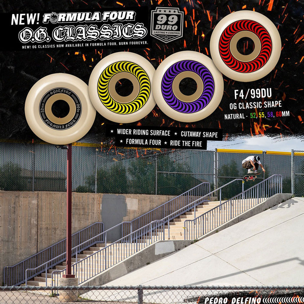 SPITFIRE FORMULA FOUR OG CLASSIC WHEEL 99A 58mm 【 スピット
