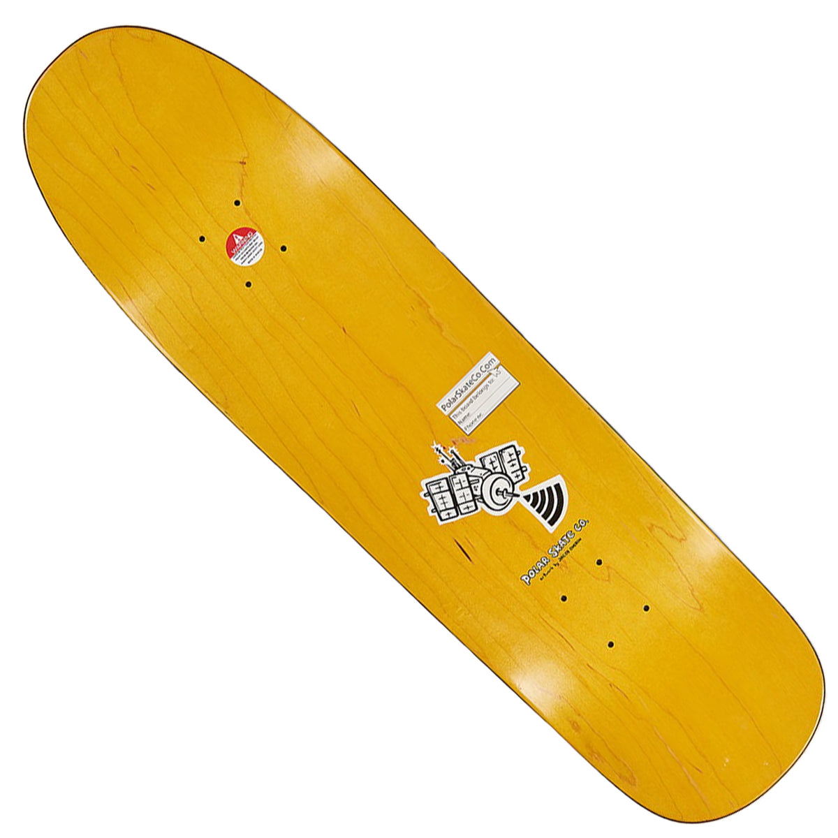 POLAR SKATE CO. PLANET HERRINGTON DECK 8.625 YELLOW 【 ポーラー