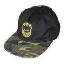 SPITFIRE BIGHEAD SNAPBACK CAP BLACK/ CAMO / YELLOW 【 スピットファイア ビッグヘッド スナップバック キャップ ブラック / カモ / イエロー 】