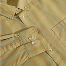 POLAR SKATE CO. BEN L/S SHIRT GREEN STRIPE 【 ポーラー ベン ロングスリーブ シャツ グリーン ストライプ 】