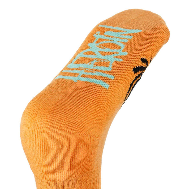 HEROIN BIG EGG SOCK NEON ORANGE 【 へロイン ビッグ エッグ ソックス ネオン オレンジ  】