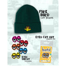 KROOKED EYES LAPEL PIN BLACK / WHITE 【 クルキッド アイズ ラペル ピン 】