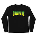 CREATURE LOGO L/S REGULAR T-SHIRTS BLACK 【 クリーチャー ロゴ ブラック 長袖 】