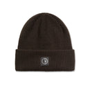 POLAR SKATE CO. DOUBLE FOLD BEANIE MERINO BROWN 【 ポーラー ダブル フォールド ビーニー メリノ ブラウン 】