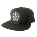 DOGTOWN PIG & BONES PATCH MESH CAP BLACK【 ドッグタウン ピッグ アンド ボーンズ パッチ メッシュ キャップ ブラック 】