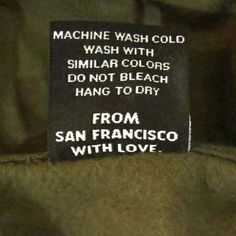 DLXSF OLD ENGLISH LOGO HOODIE OLIVE 【 デラックス オールド イングリッシュ ロゴ フーディー オリーブ 】