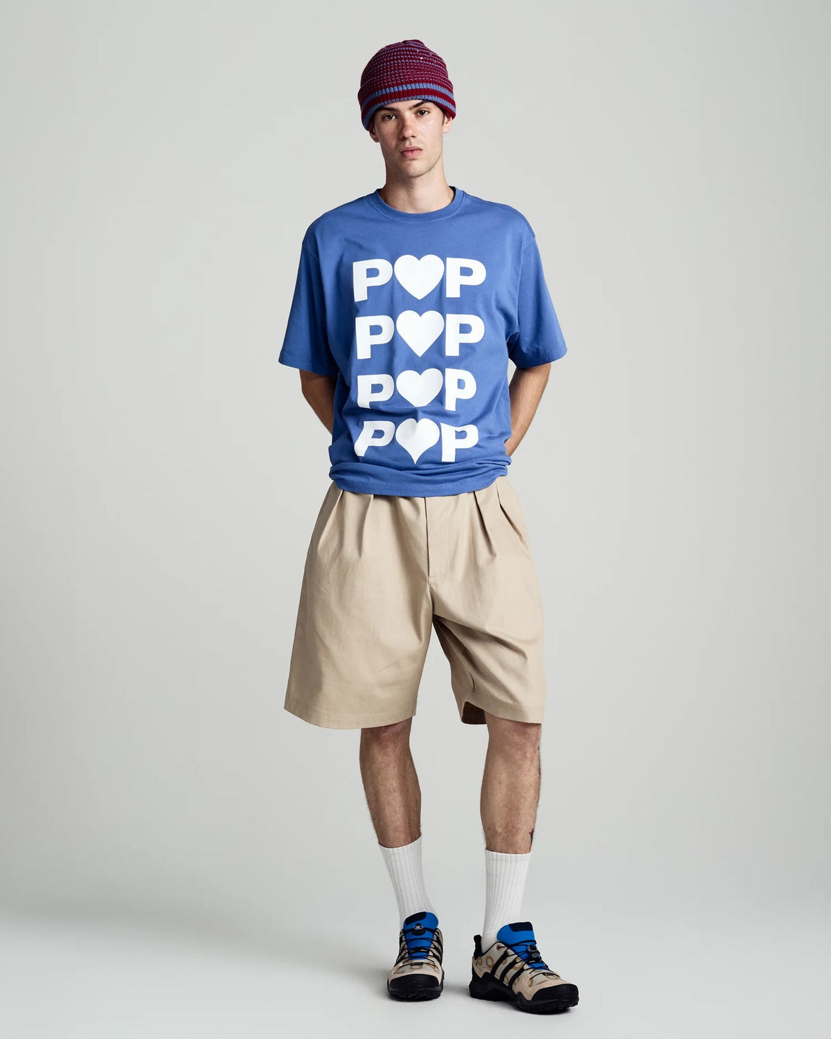 POP TRADING COMPANY POP HEART T-SHIRTS DUTCH BLUE【 ポップ ハート