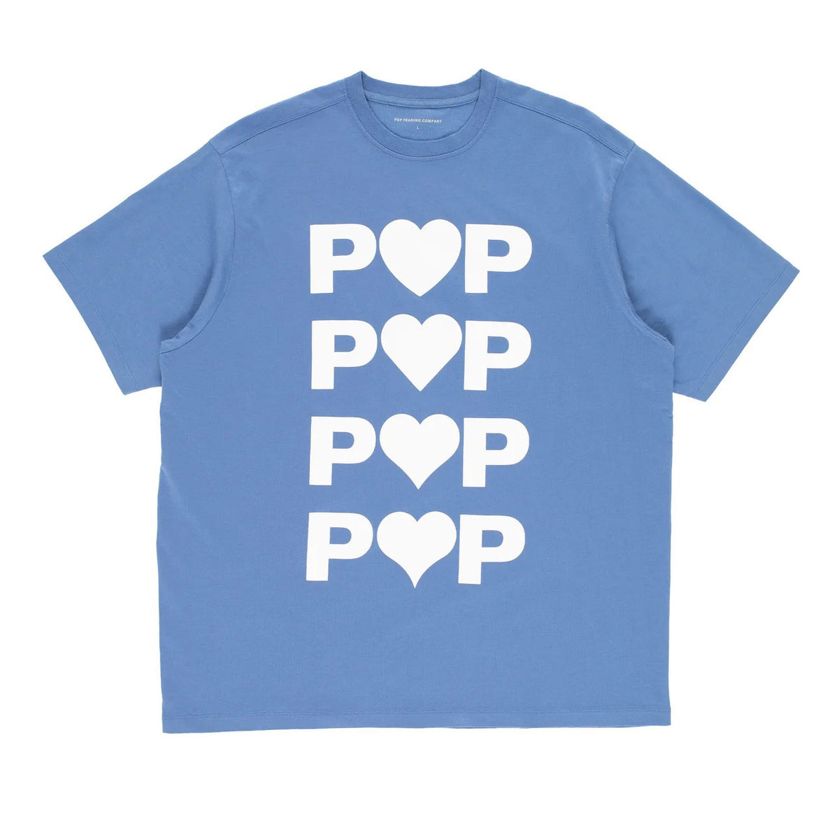 POP TRADING COMPANY POP HEART T-SHIRTS DUTCH BLUE【 ポップ ハート