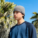 STOKE SIMPLE BEANIE GRAY【 ストーク シンプル ビーニー グレー ニットキャップ 】