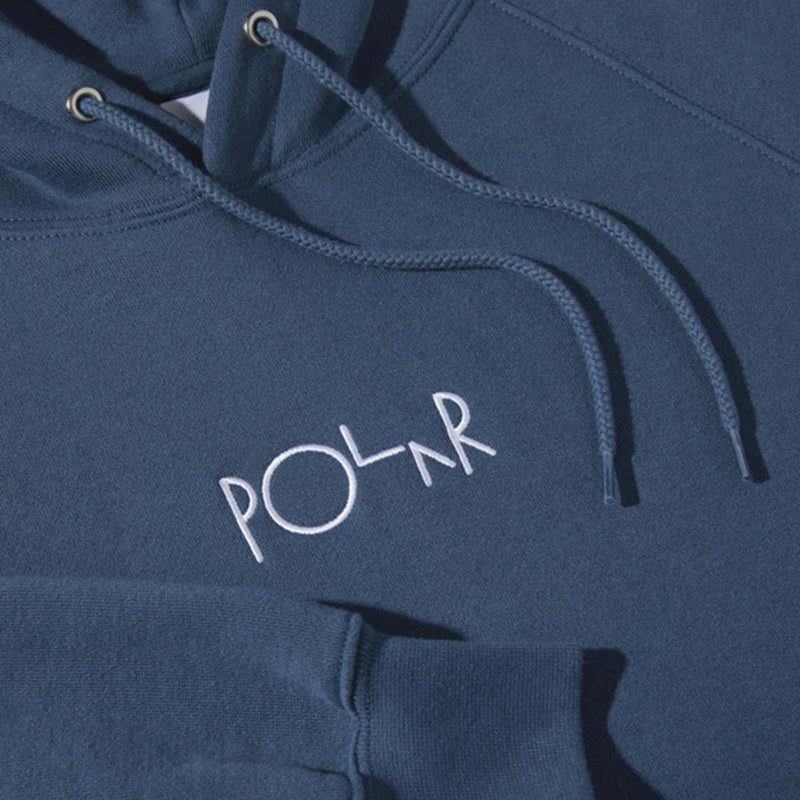 POLAR SKATE CO. DEFAULT HOODIE GREY BLUE 【 ポーラー デフォルト