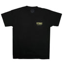 STOKE BONFIRE CREW  T-SHIRTS BLACK / EGG TART 【 ストーク ボン ファイヤー クルー Tシャツ ブラック / エッグタルト 】