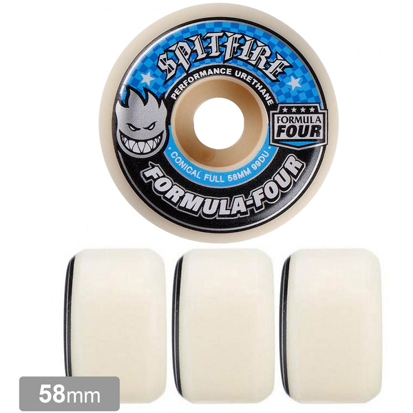 SPITFIRE FORMULA FOUR CONICAL FULL 99A 58mm 【 スピットファイヤー F4 コニカル フル ウィール 】