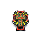 DOGTOWN CROSS LOGO COLOR ENAMEL PIN RASTA 【 ドッグタウン クロス ロゴ カラー エナメル ピン ラスタ 】