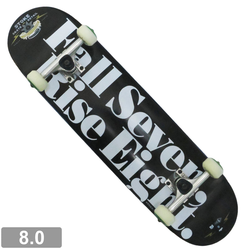 ★組立済★ STOKE OG RISE EIGHT DECK 8.0 x THUNDER TRUCK x SPITFIRE COMPLETE 【 ストーク OG ライズエイト デッキ × サンダー トラック ×スピットファイヤー コンプリート 】